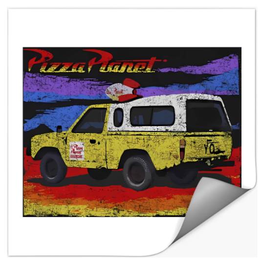 Discover Disney Pixar Toy Story Pizza Planet Truck Distressed Stickers,
