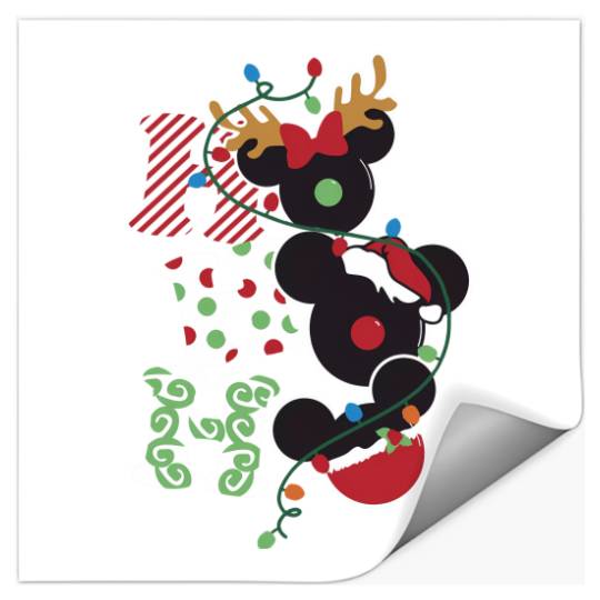 Disney Christmas Stickers, Ho Ho Ho Disney Stickers, Christmas Stickers