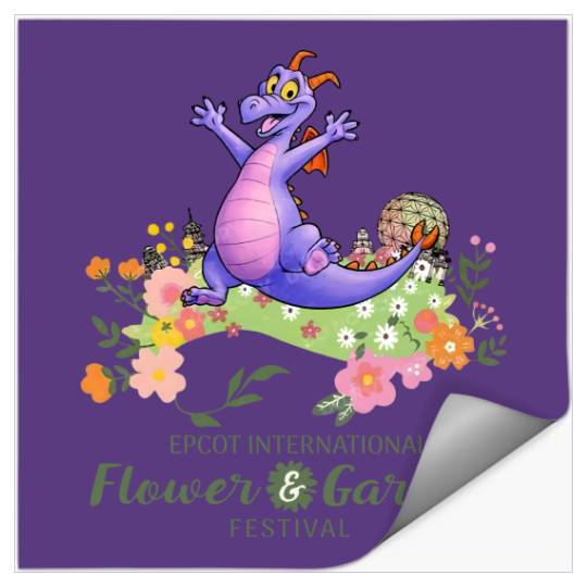 Vintage Disney Epcot Figment Color Stickers