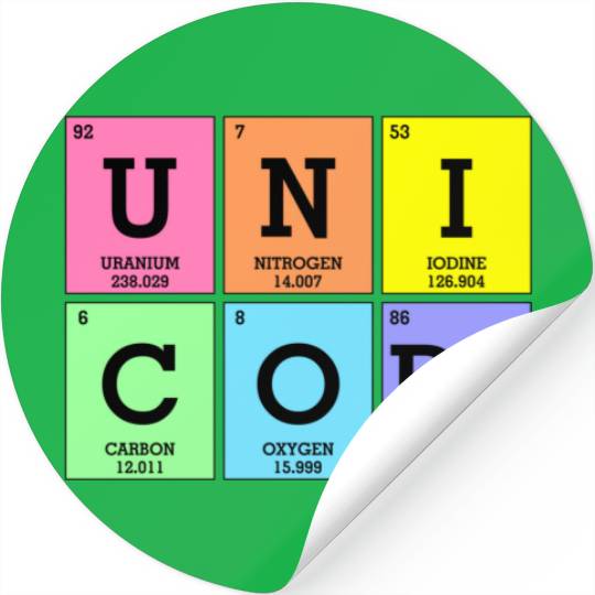 Cute Periodic Table Of Elements Stickers