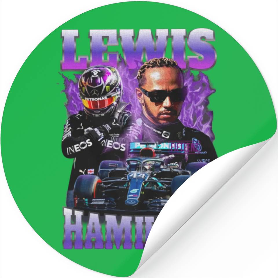 Lewis Hamilton Vintage Stickers, Lewis Hamilton 90s Bootleg Stickers, Formula 1 Racing Team