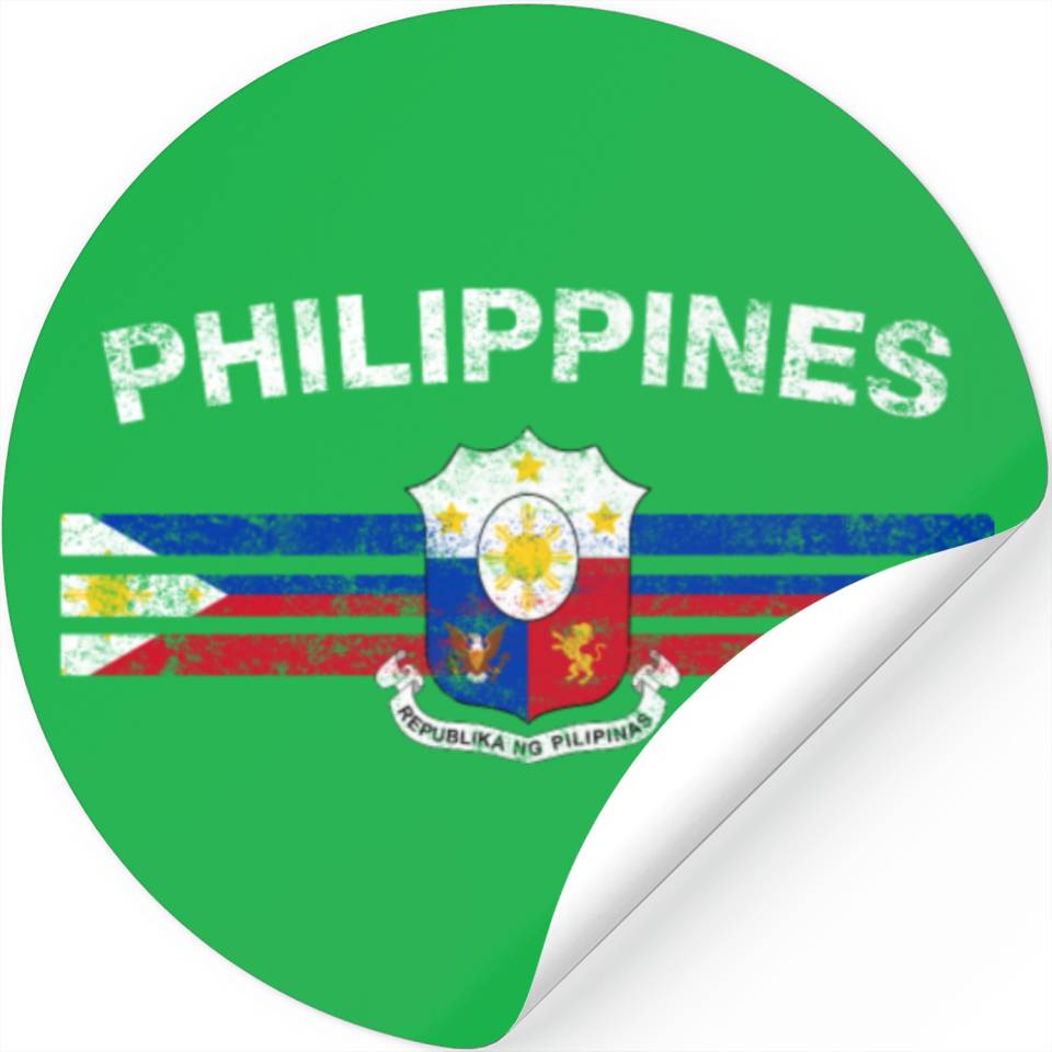 Filipino Flag Stickers - Filipino Emblem & Philippine Designed & Sold ...