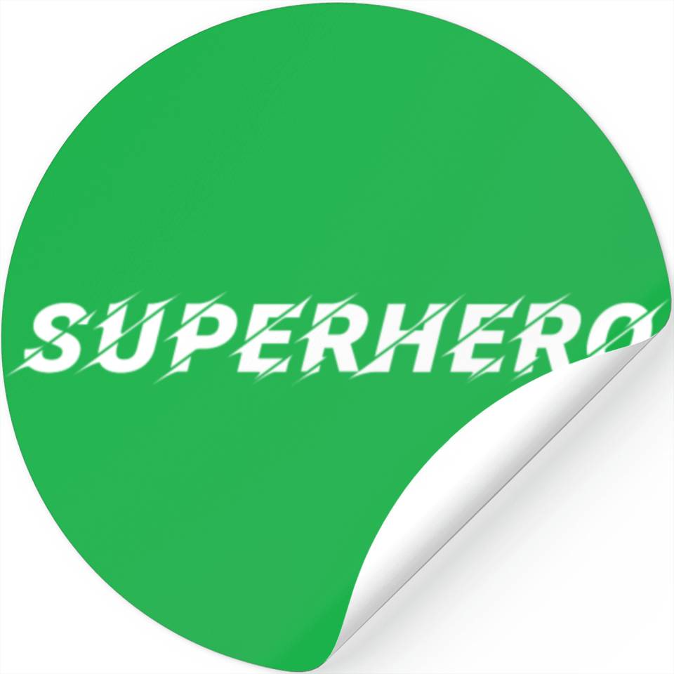 SUPERHERO Super Hero Superpower Stickers Gift Idea Designed & Sold By ...