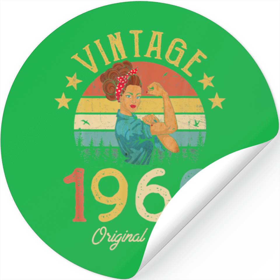 Vintage 1960 Made In 1960 60th Birthday 60 Years Stickers Designed & Sold By Gary Gilliland Md Phd