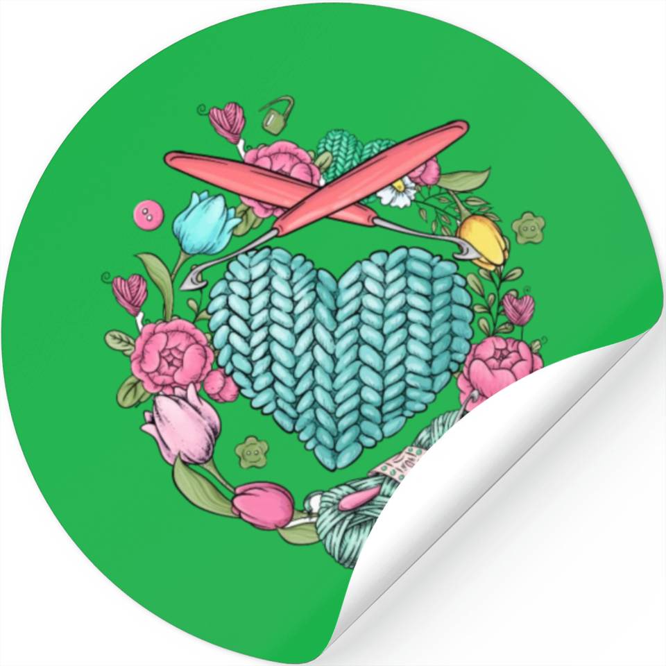 Crochet Knitting Yarn Knitter Seamstress Designed & Sold By Elaine Carvalho