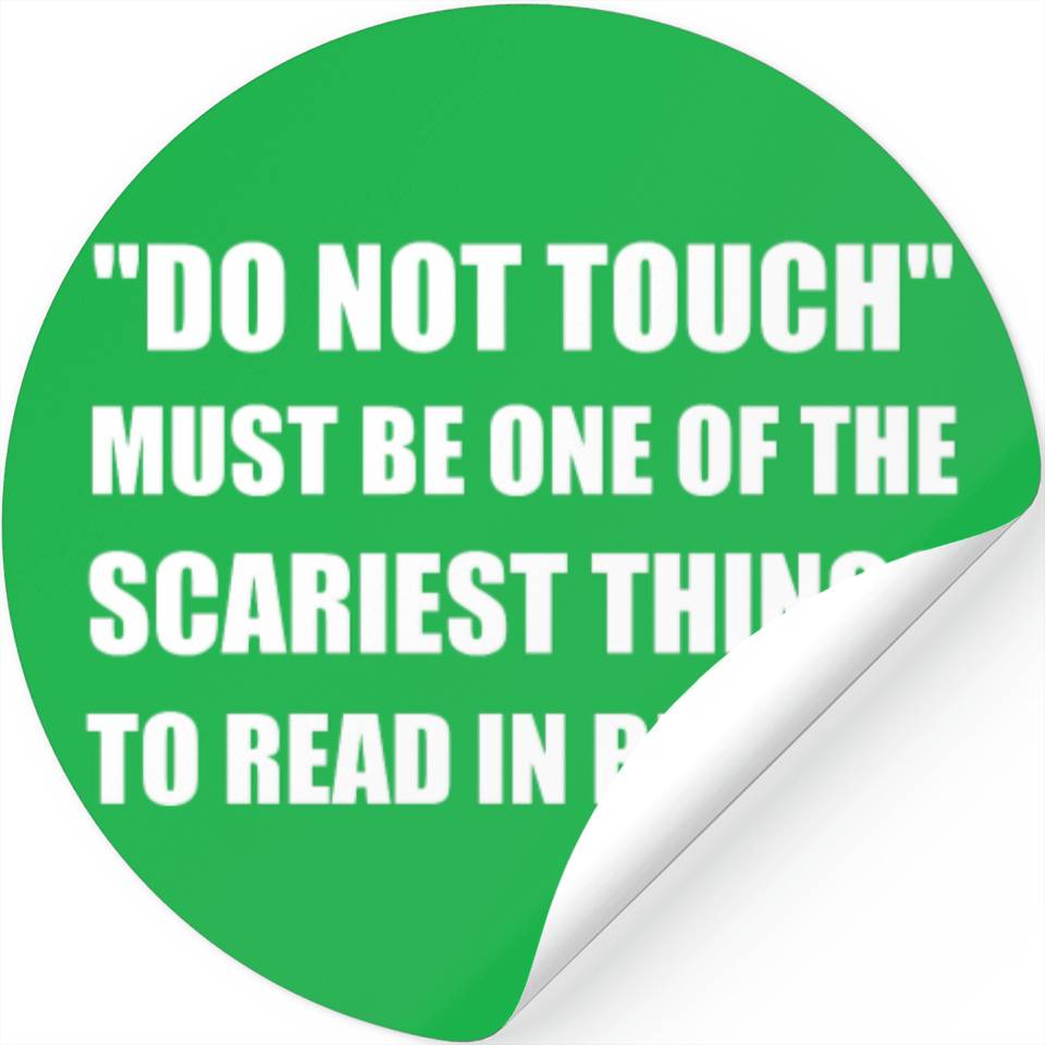 Do Not Touch Braille Stickers Designed & Sold By GlaLlc