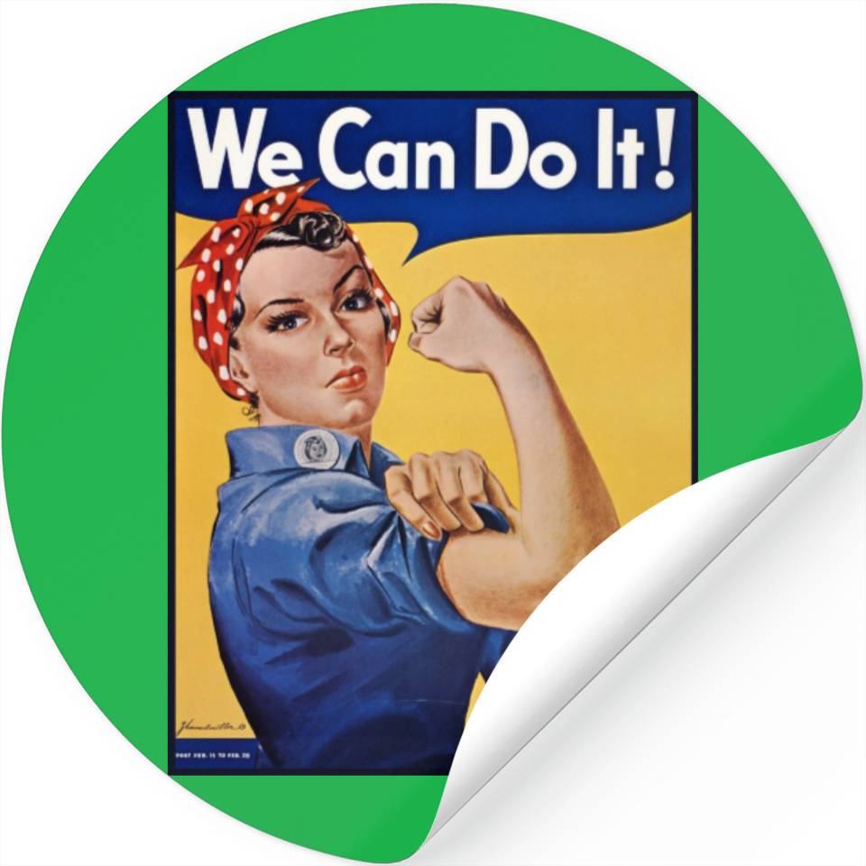 Rosie The Riveter Strong Women In The Workforce Stickers Designed ...