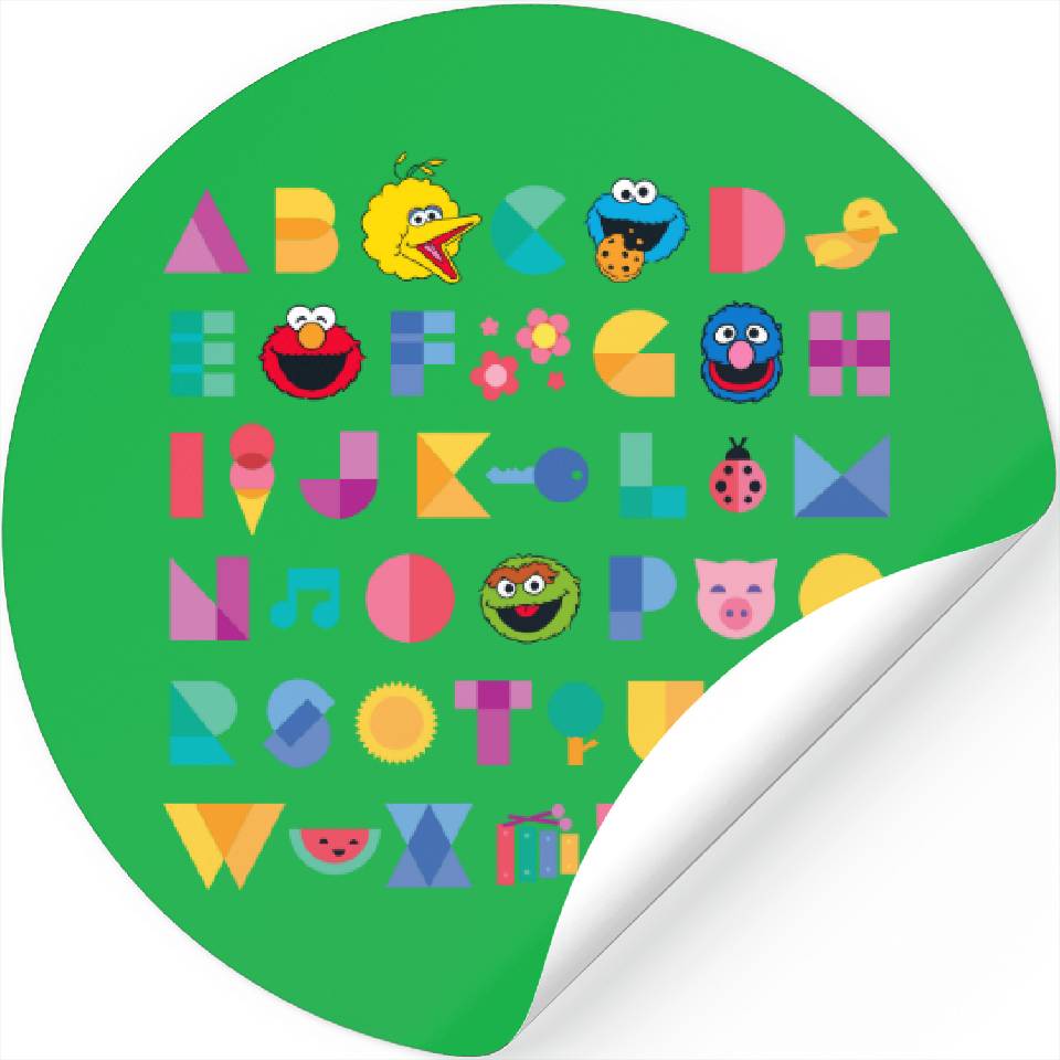 Sesame Street Alphabet Stickers Designed & Sold By Hager Kaher