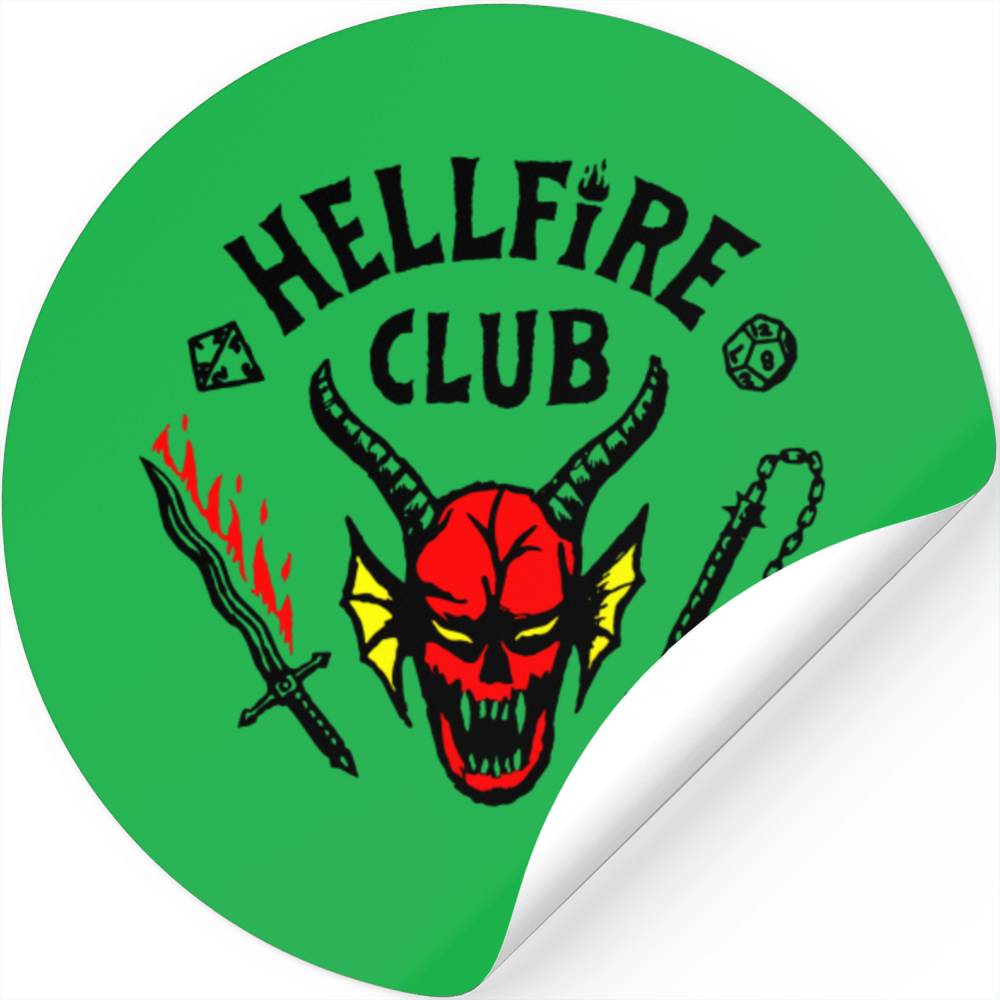 Hellfire Club Sticker, Stranger Things, Hellfire Club Stickers