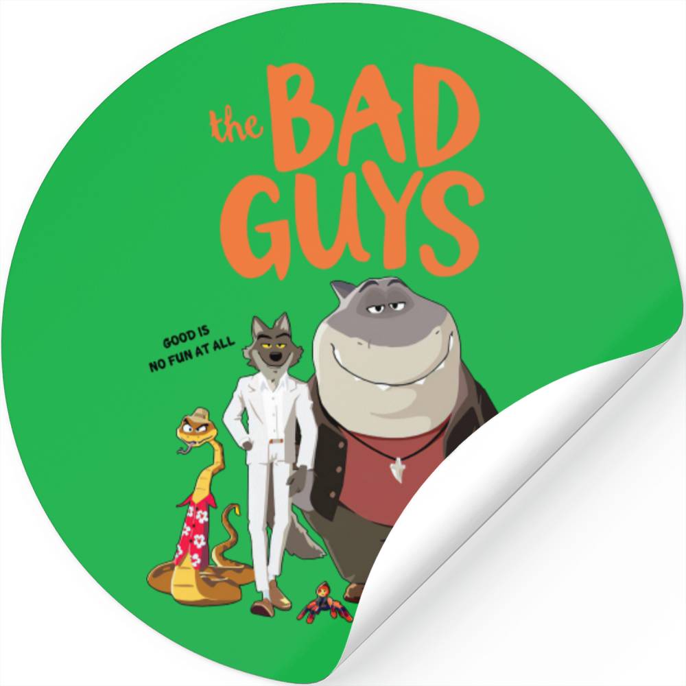 The Bad Guys 2022 Film Movie Stickers, The Bad Guys Stickers