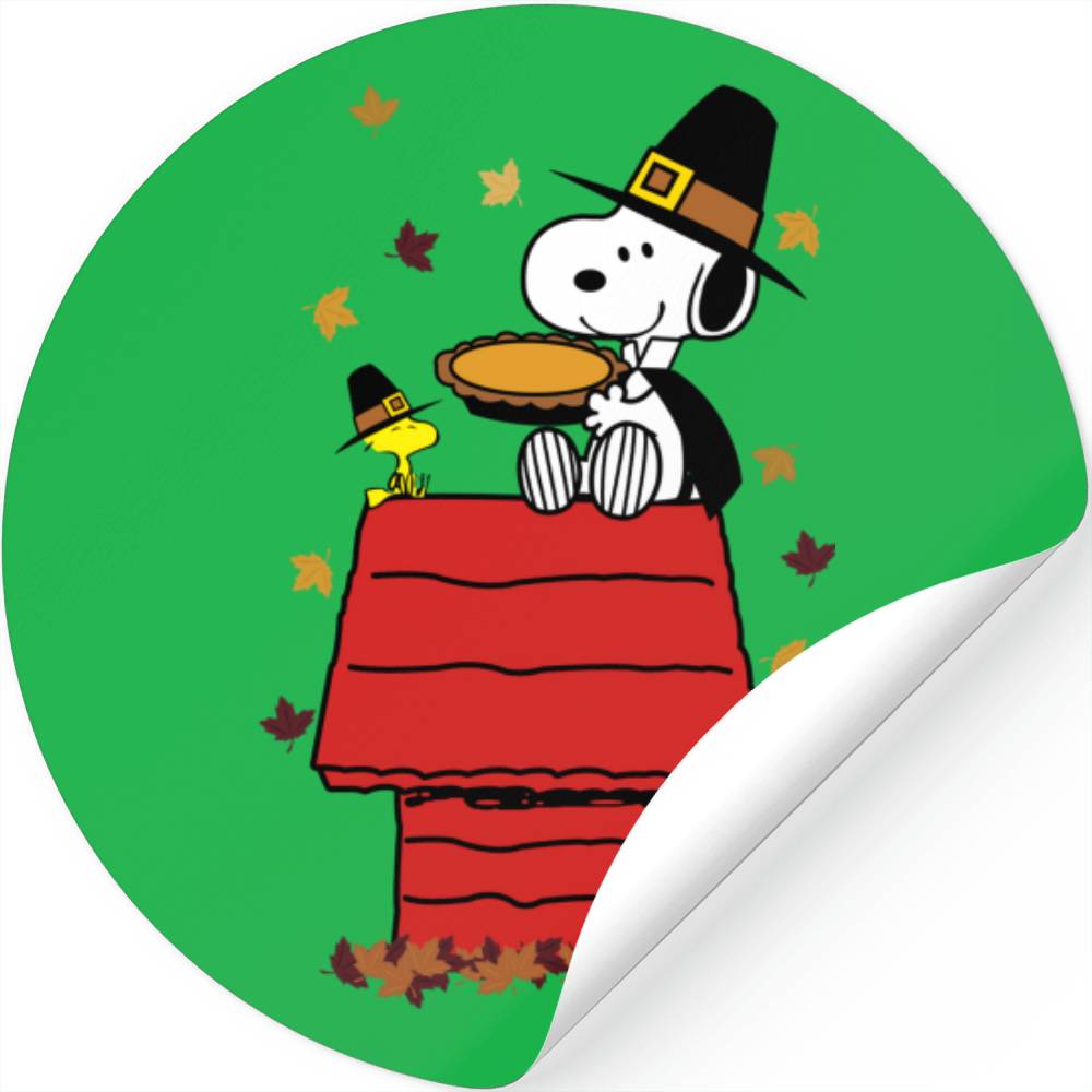 Snoopy Thanksgiving Snoopy Stickers