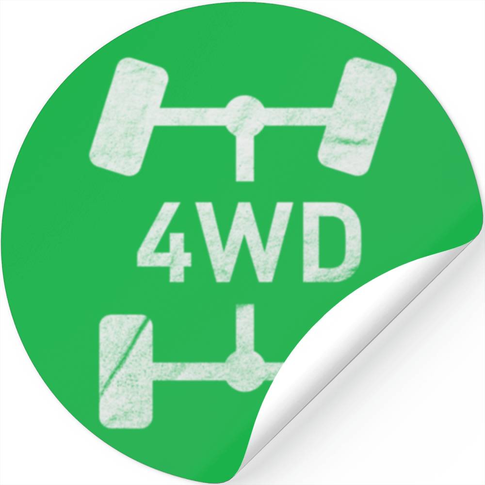 4WD Retro Stickers Offroad Overland 4x4 Stickers
