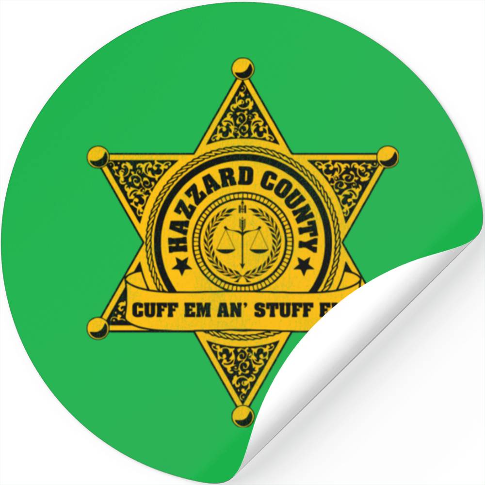 Dukes Of Hazzard Police Badge - Dukes Of Hazzard - Stickers