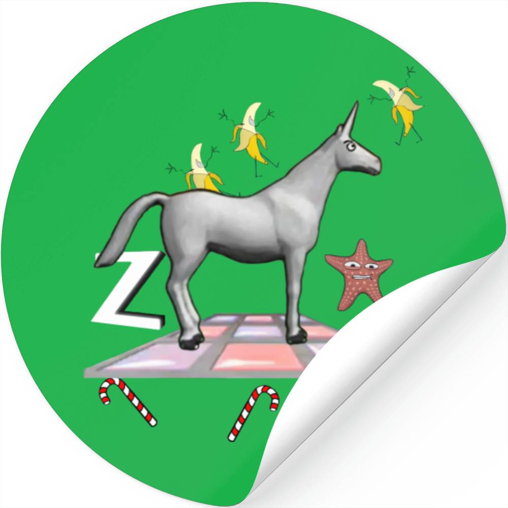 Charlie The Banana King Charlie The Unicorn Stickers