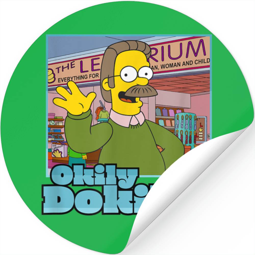 The Simpsons Ned Flanders Okily Dokily Stickers The Simpsons Ned Flanders Okily Dokily Stickers