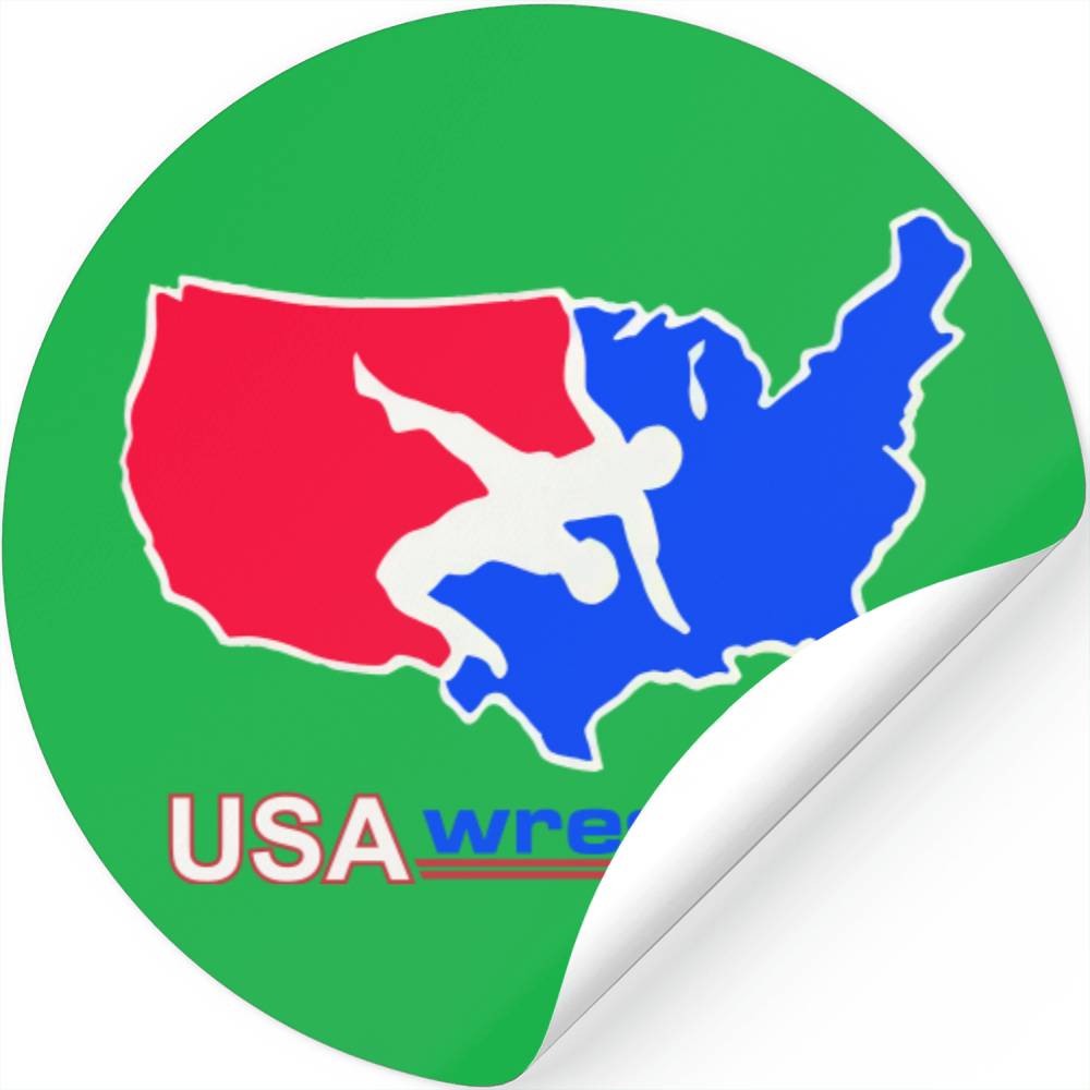 USA WRESTLING LOGO Stickers