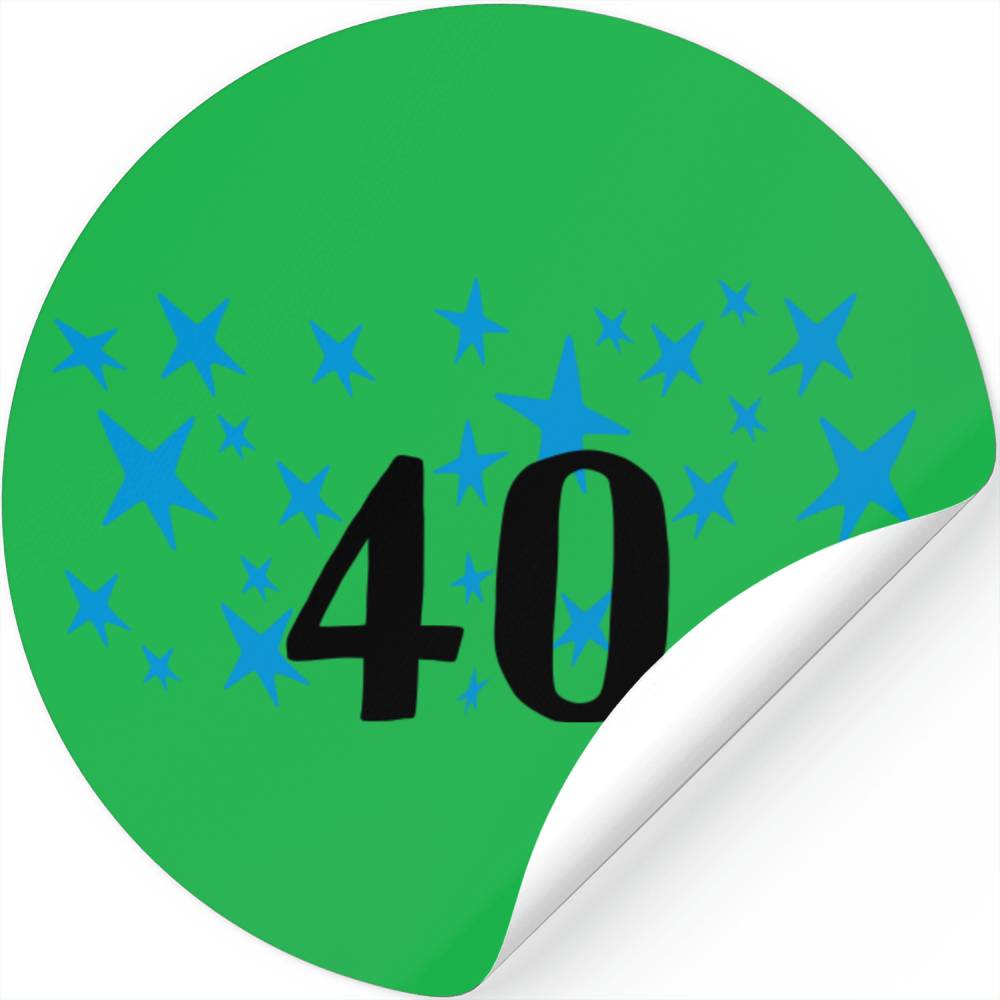40 Stars Sticker