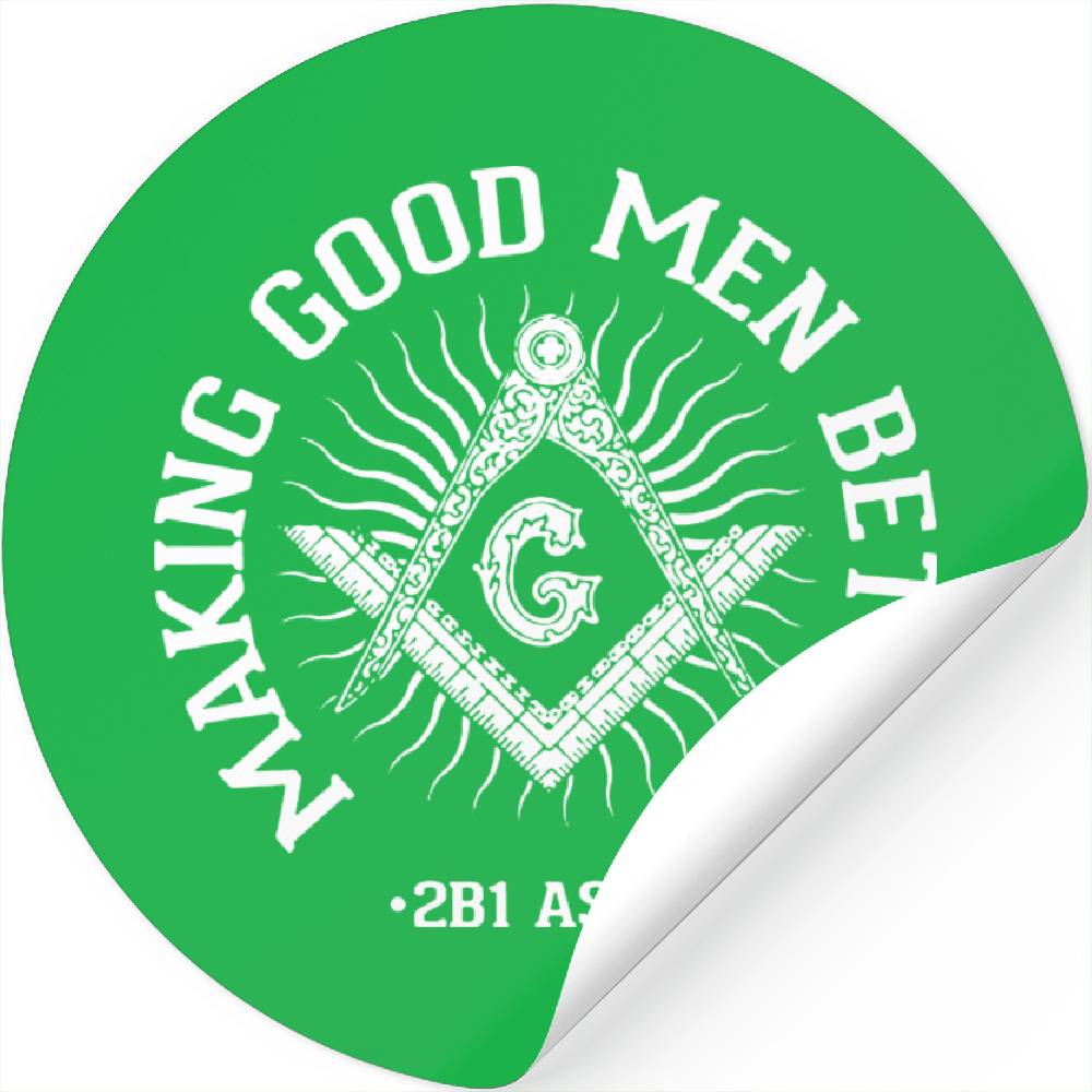 The midnight freemasons making good men better stickers