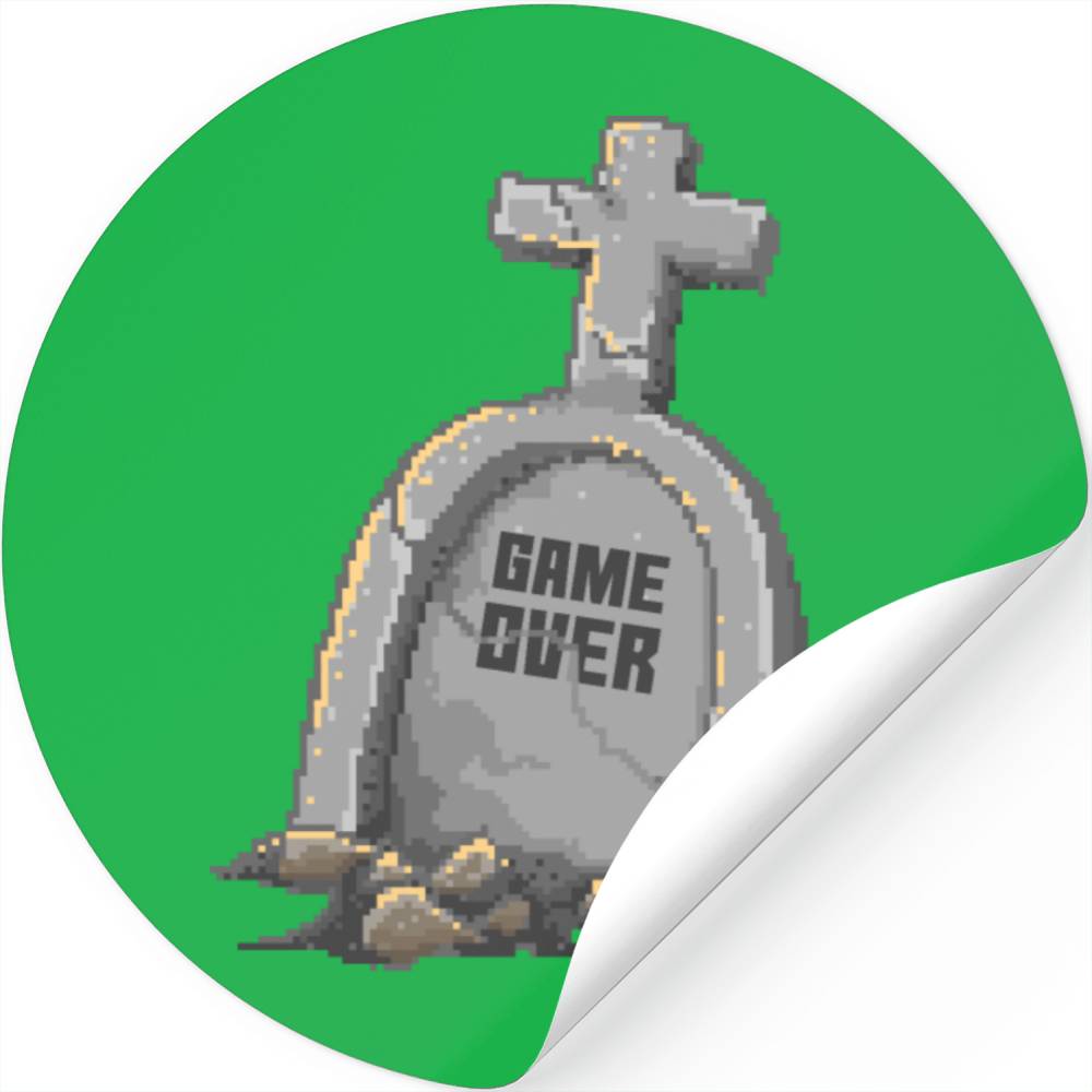 Game Over | Pixel Art Tombstone