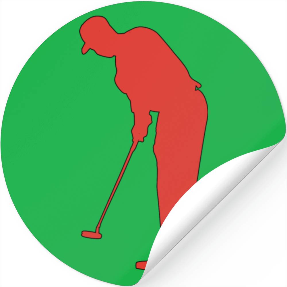 Golf, Golfer,Golf Player,Golf Ball Stickers