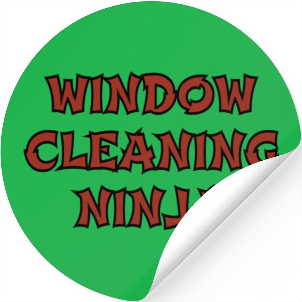 Funny Window Cleaning Ninja Professional Window