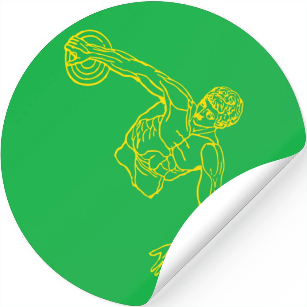 Vaporwave Meme Discus Thrower Silhouette Greek