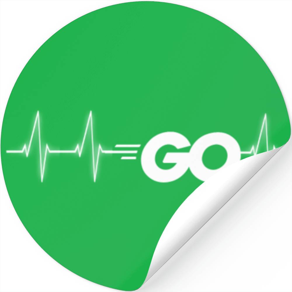 Go Programming Language With Go Logo In Heartbeat
