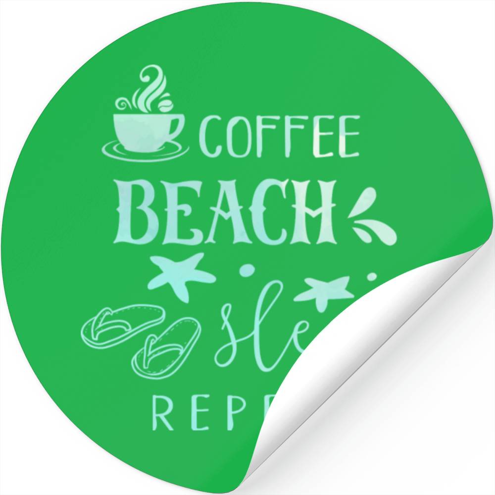 Coffee Beach And Sleep Summer Sun Vacation Beach