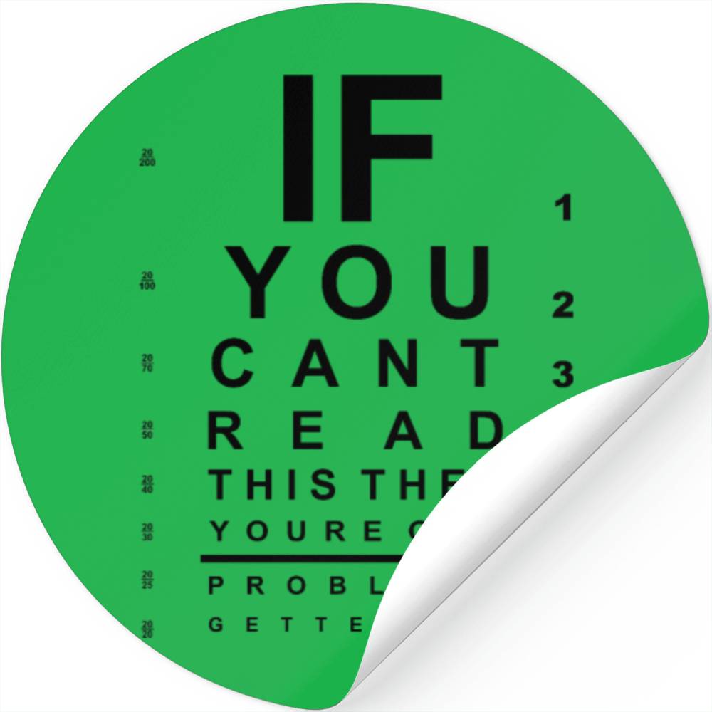 If You Can't Read This Eye Test Chart
