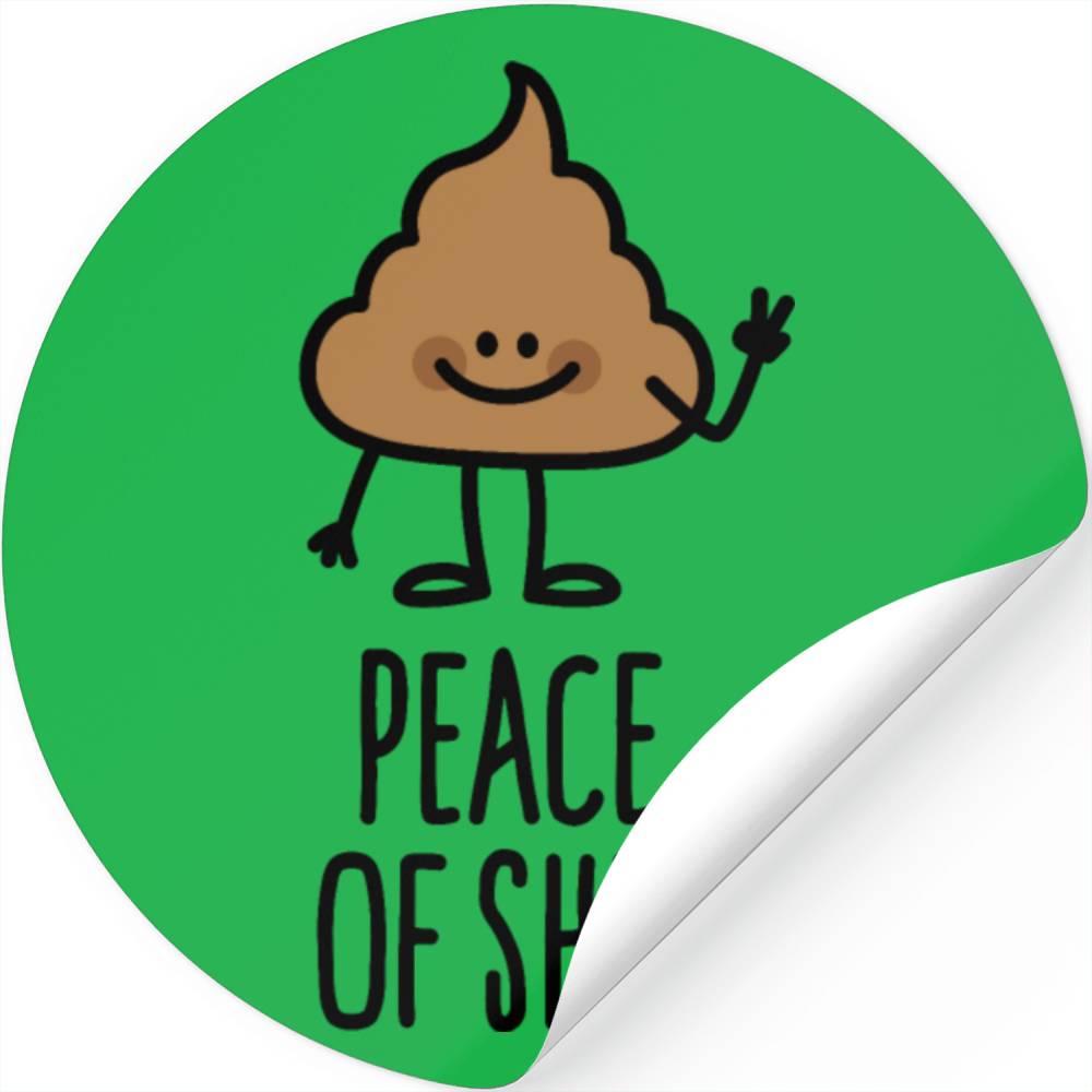 Peace Of Shit, Piece Of Shit Pun Cute Turd Doodle