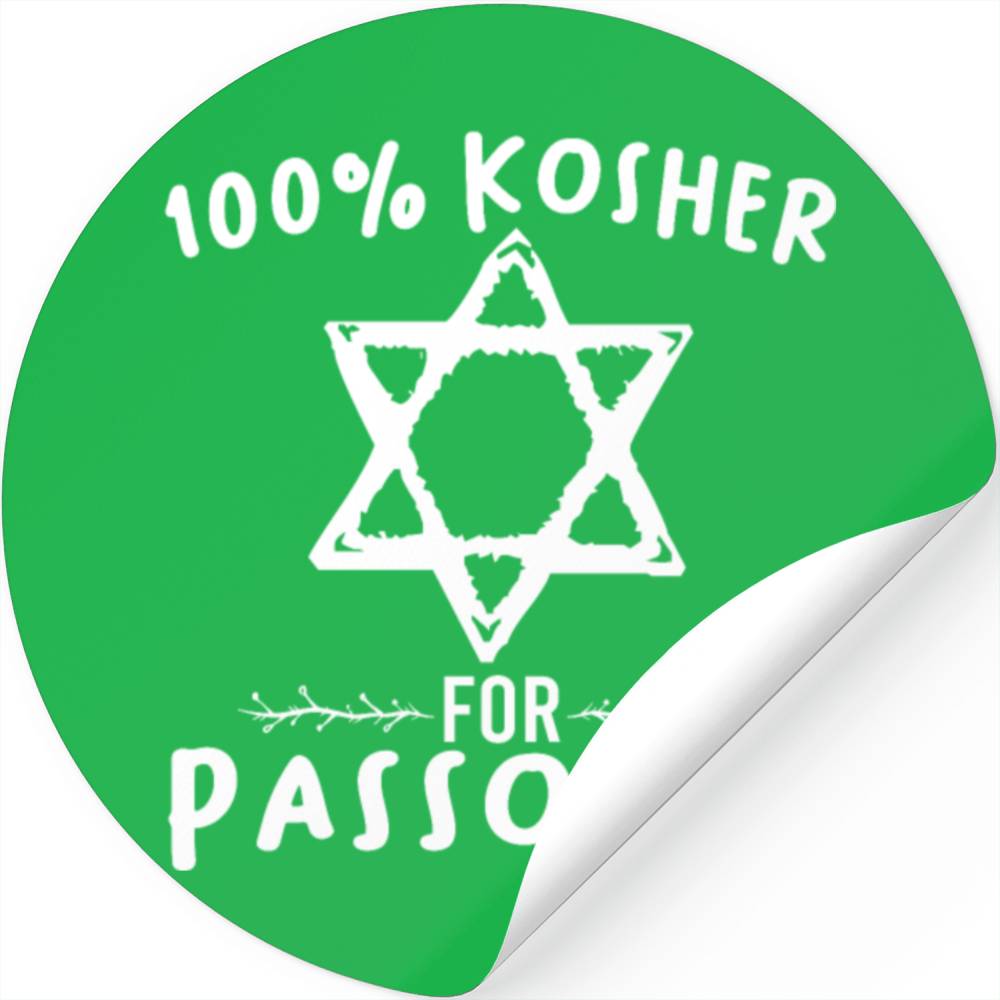 Passover Pesach Stickers 100 Kosher For Passover