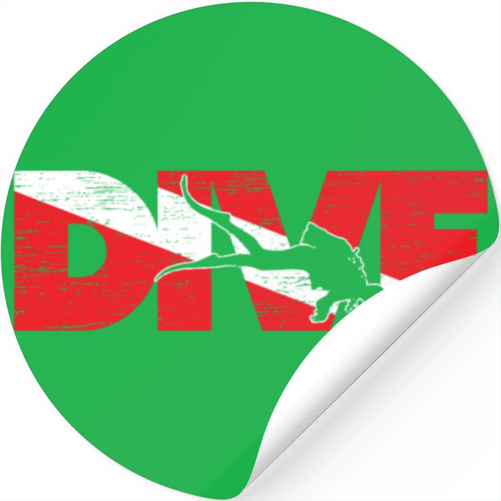 Die Cut Custom Dive Flag Sticker - Scuba Decals
