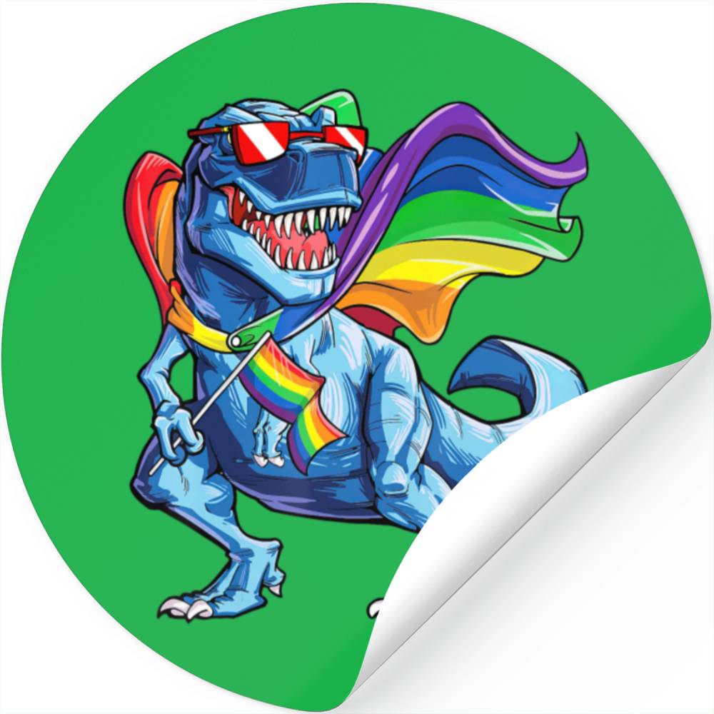 Dinosaur Gay Pride Flag Lgbt Lesbian Bisexual T
