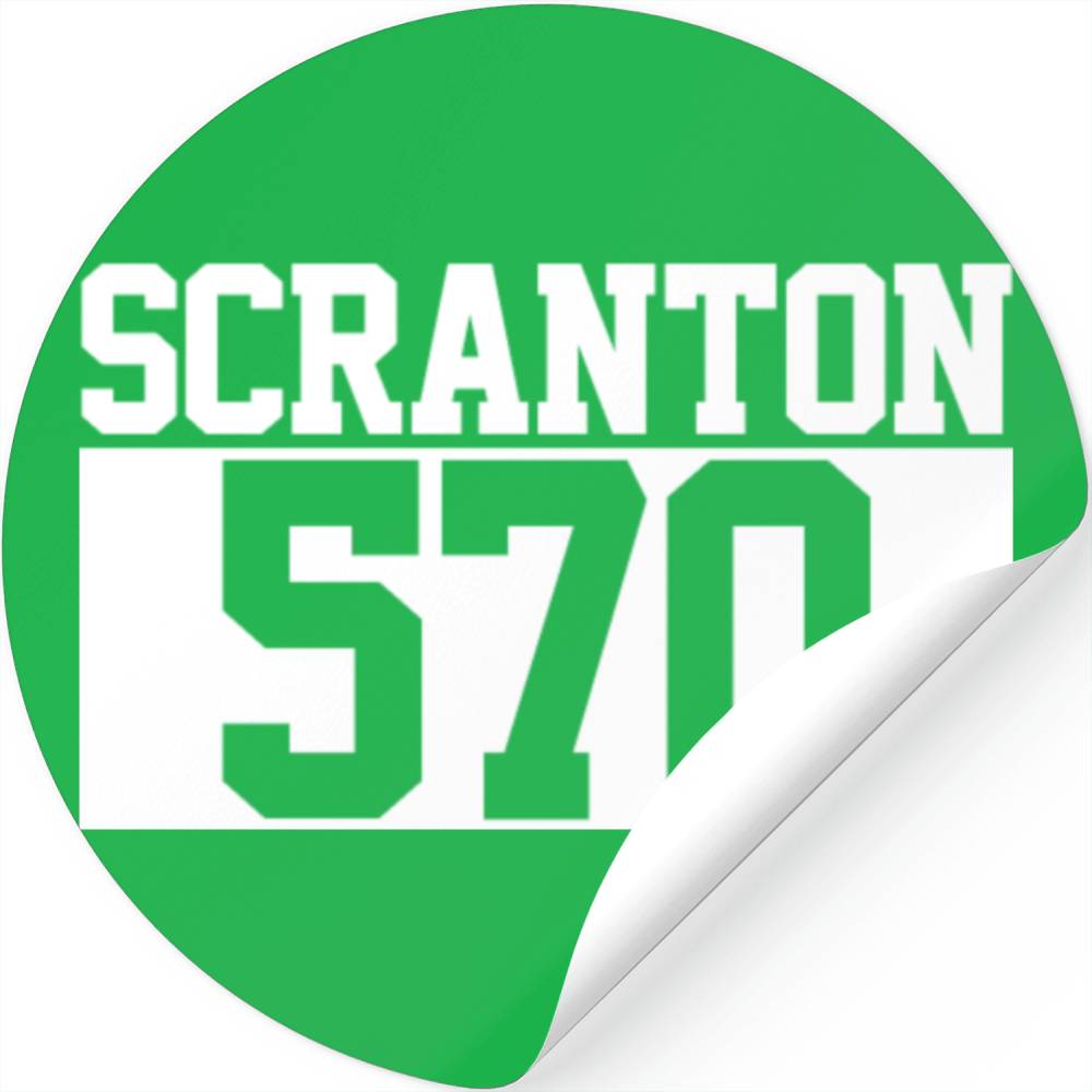 Scranton 570 Area Code Sticker