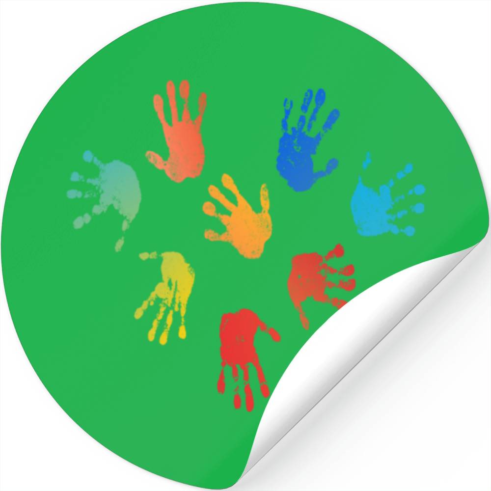 Finger Paint Kids Handprint