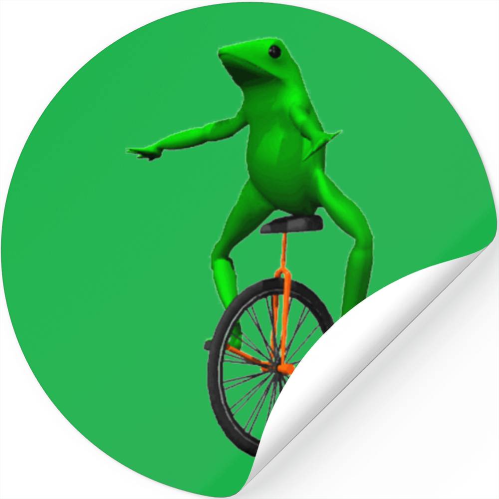 Dat Boi Meme Unicycle Frog