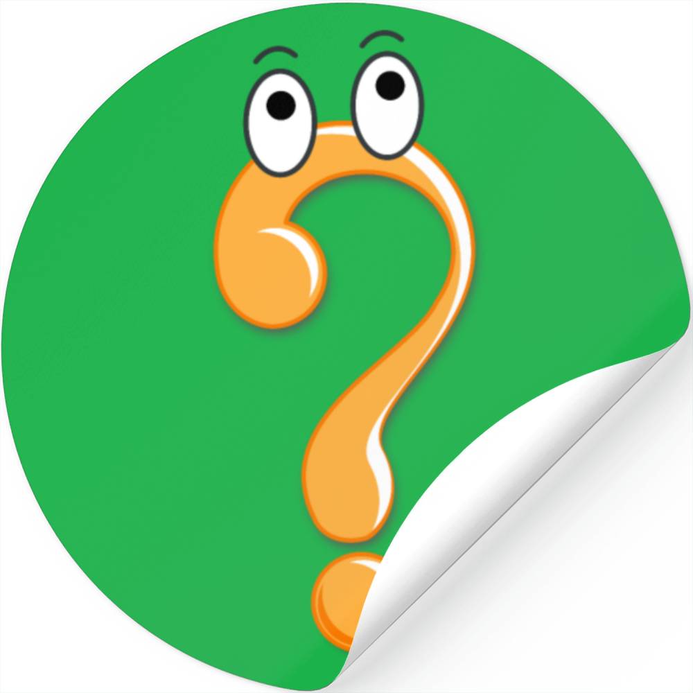 Question Mark Symbol With Cartoon Eyes