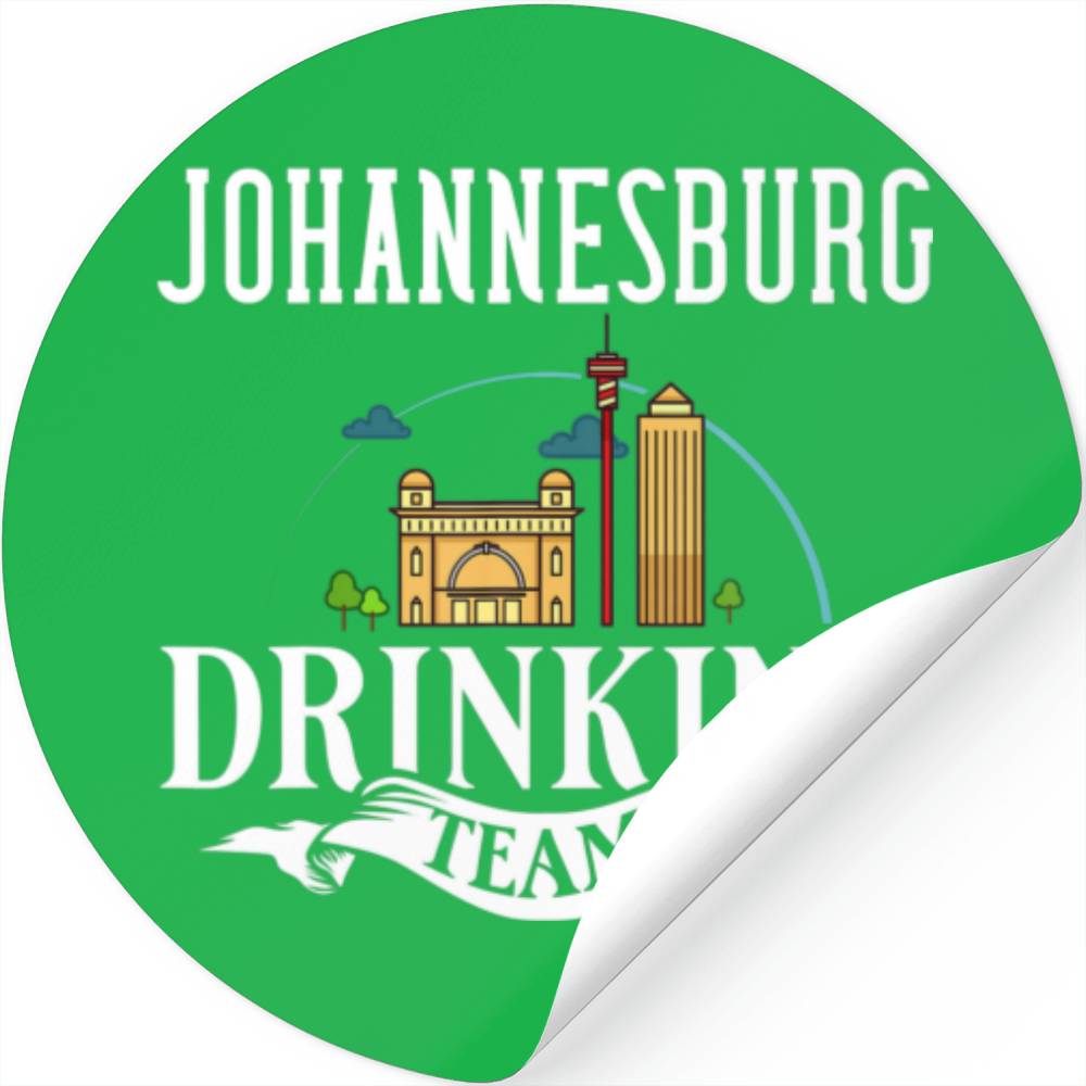 Johannesburg South Africa City Trip Skyline Map Tr Stickers