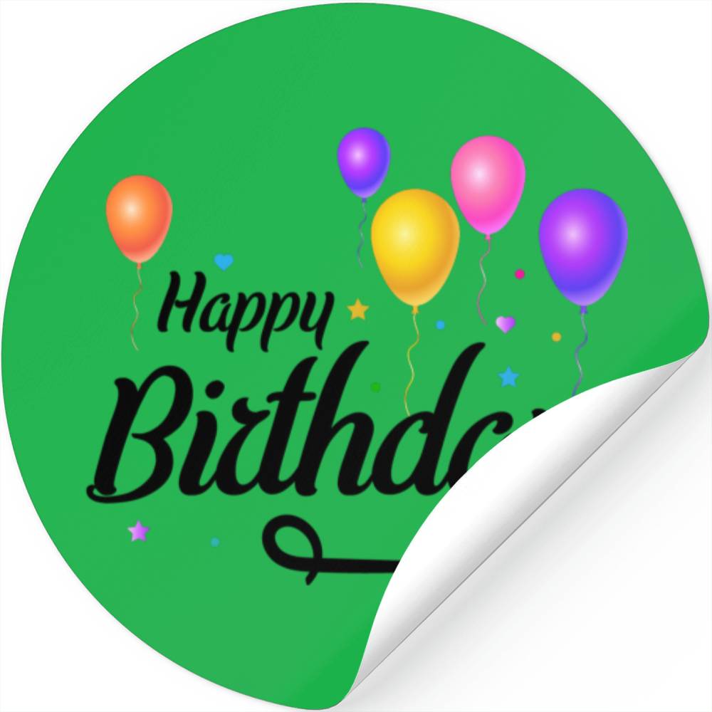 Happy Birthday Sticker Transparent Background