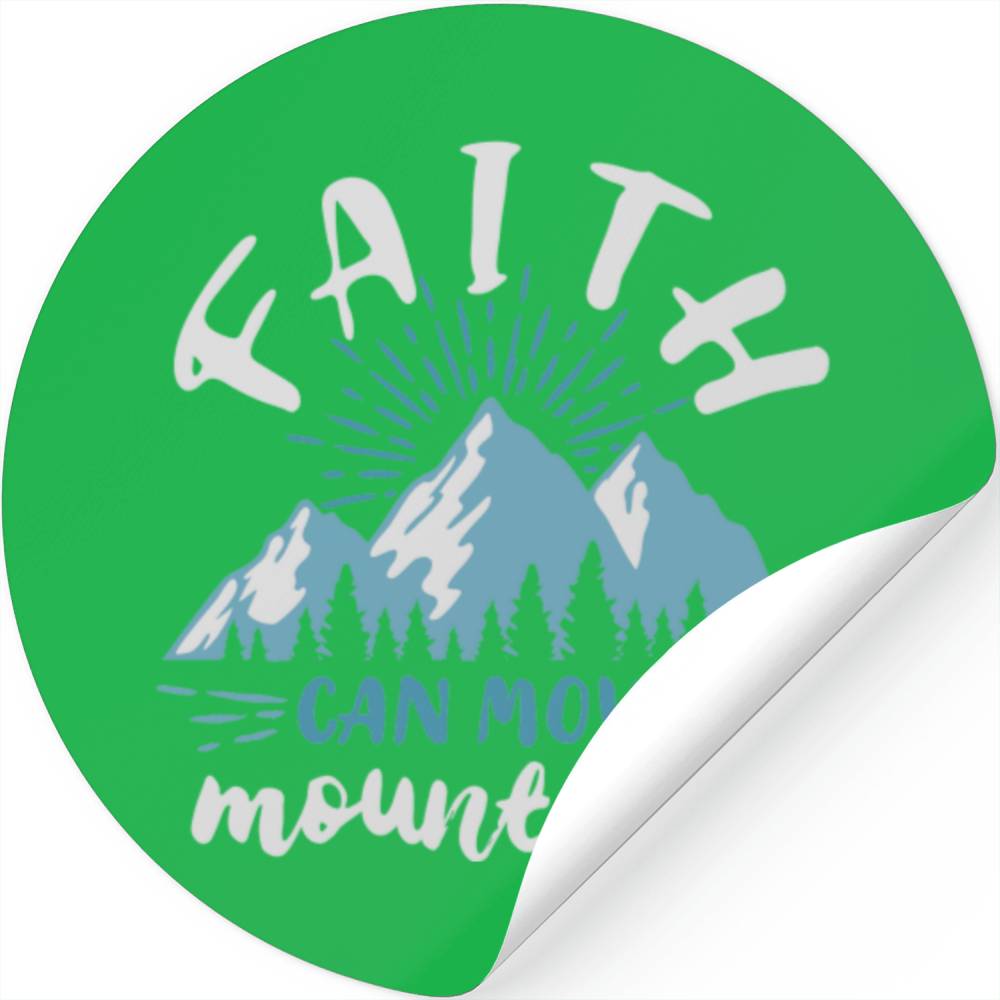Bible Verse Faith Can Move Mountains God Stickers