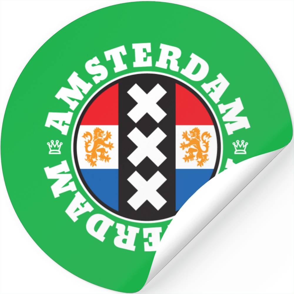 Amsterdam Netherlands Xxx Symbol Stickers 8679