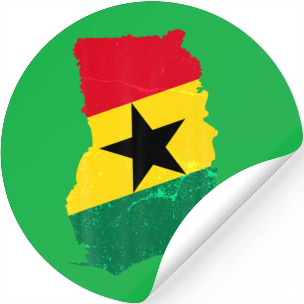 Ghana Football Supporter Visitor Ghanaian Soccer Stickers