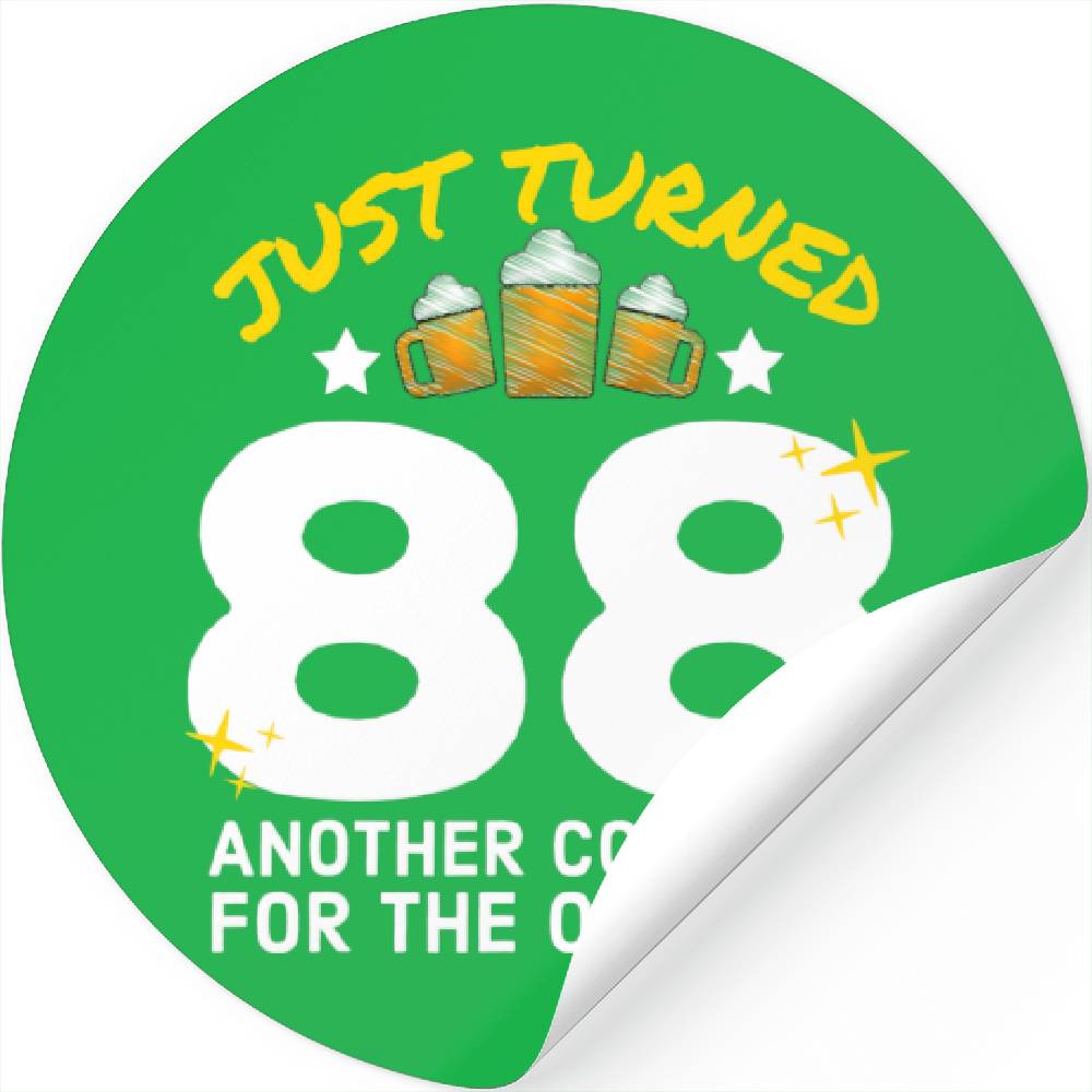 Just Turned 56 Cold One For The Old One 56Th Birth Stickers