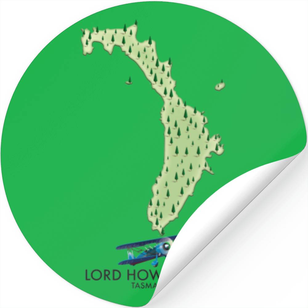 Howe Middle Sticker Lord Howe Island Tasman Sea Stickers
