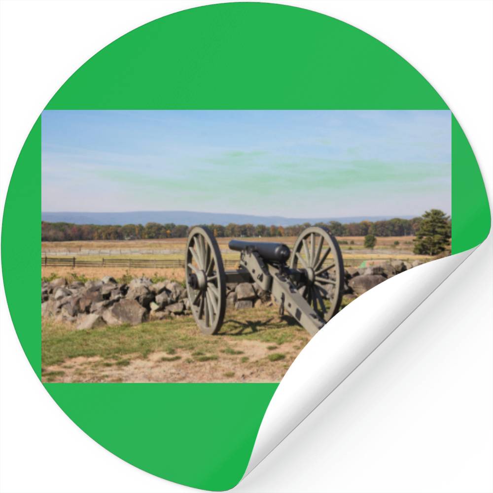 Gettysburg: A View Of Pickett's Charge Stickers