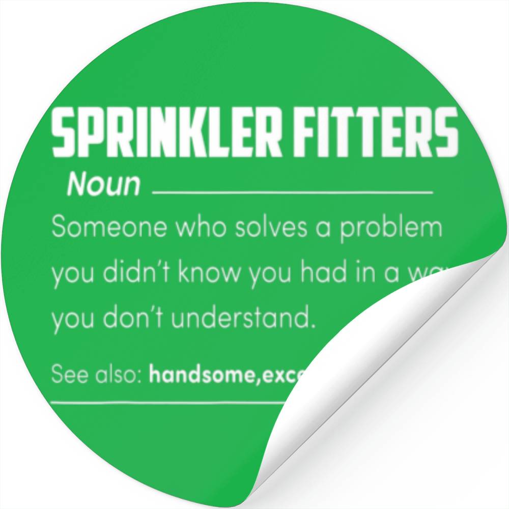 Sprinkler Fitters Definition Fire Sprinkler Water Stickers