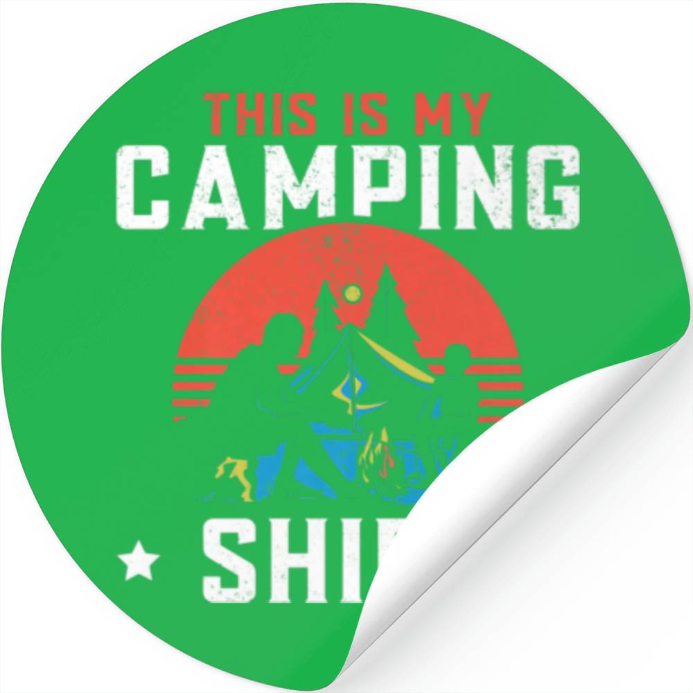 This Is My Camping Motorhome Campervan Retro Vinta Stickers
