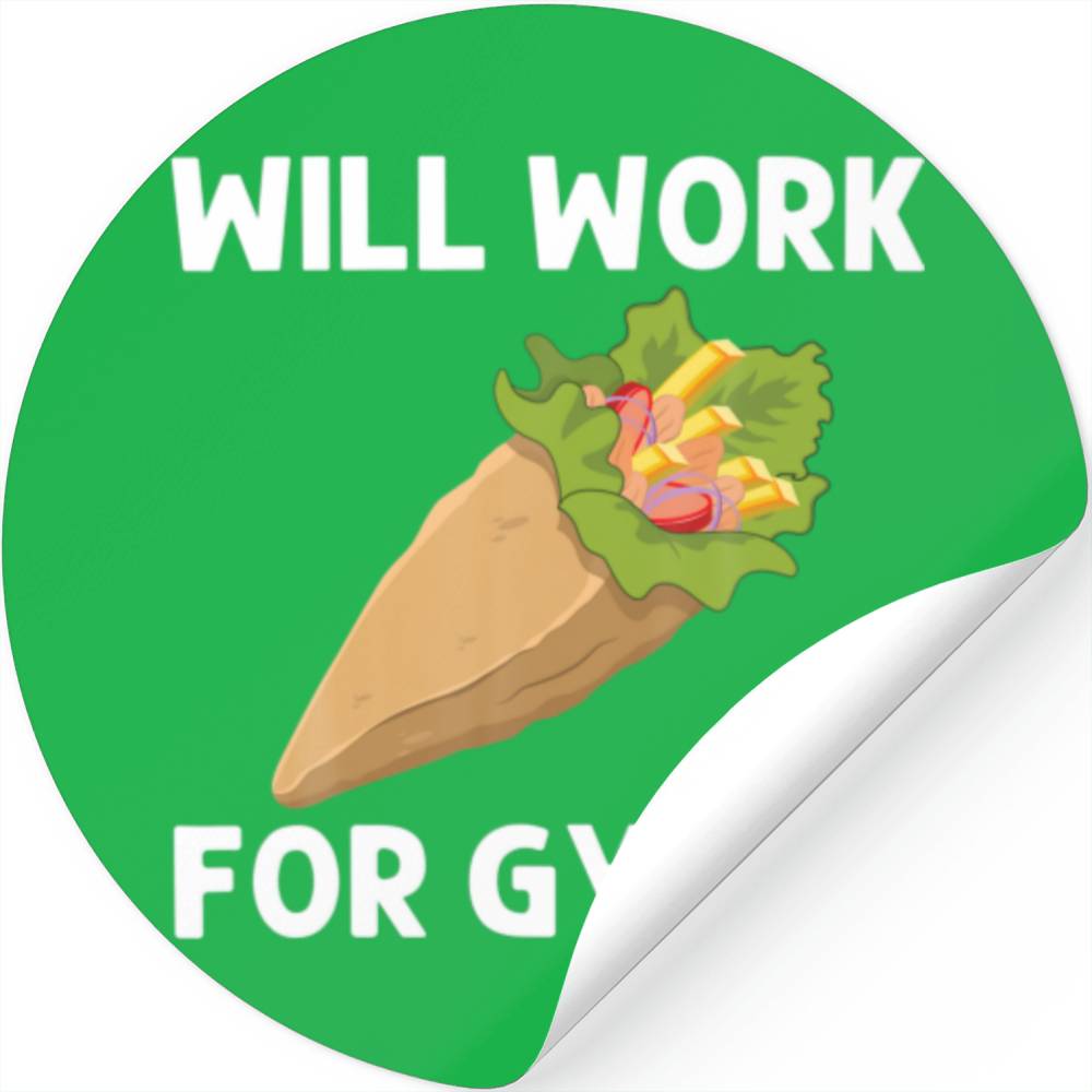 Funny Gyros For Men Women Gyro Meat Pita Doner Keb Stickers