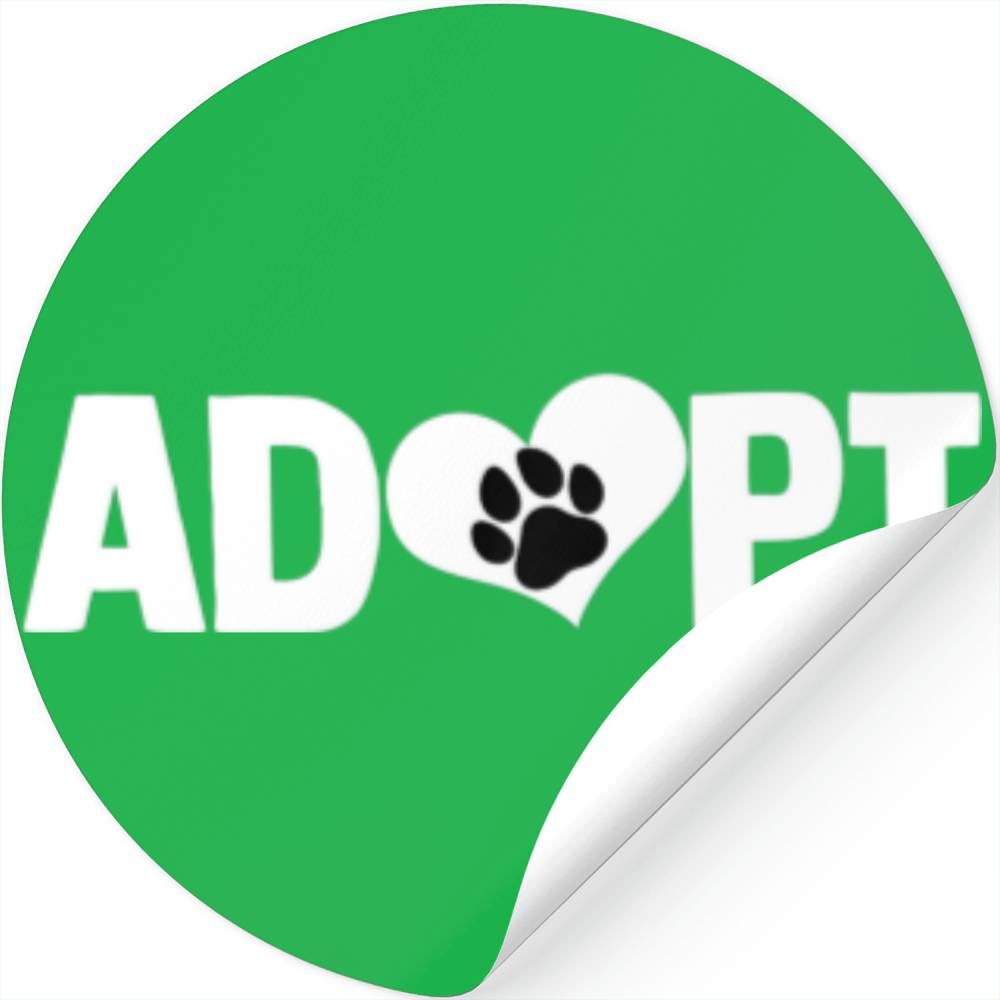Adopt Animal Paw Dog And Cat Adoption Animal Rescu Stickers