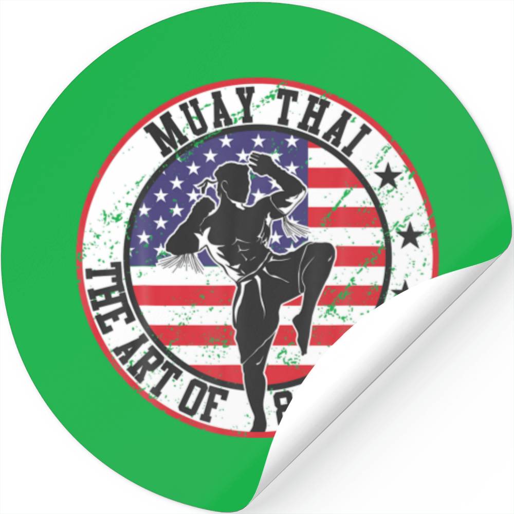 Vintage Muay Thai Karate Boxing Mixed Martial Arts Stickers